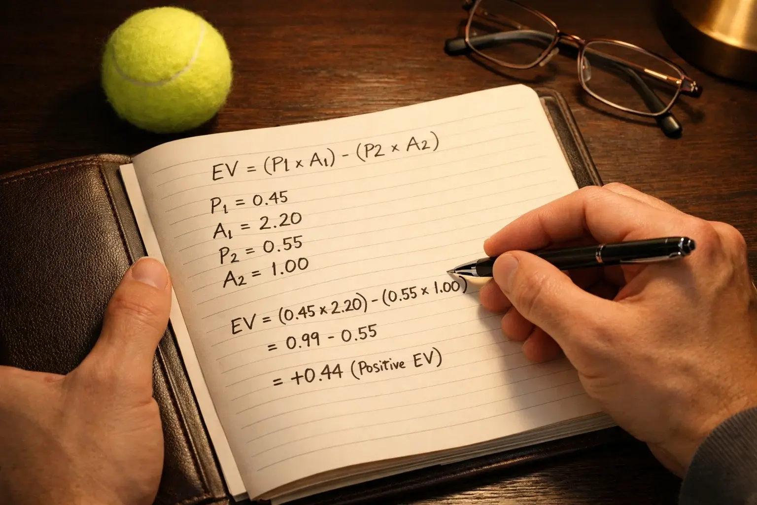 Cálculo de valor esperado en apuestas de tenis