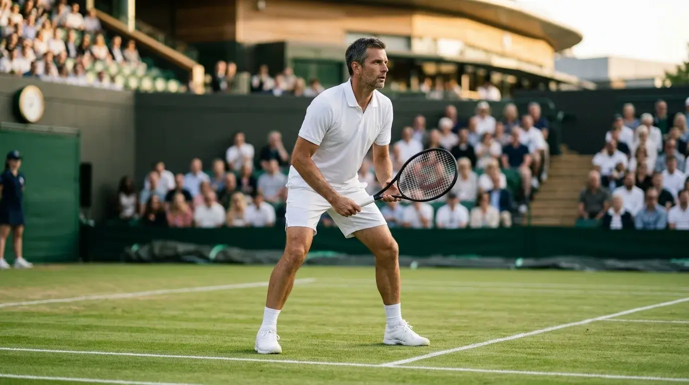 Novak Djokovic en Wimbledon como veterano del tenis